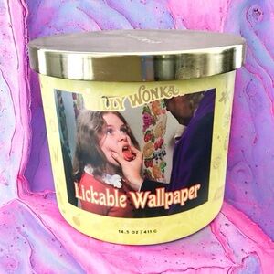 🆕40+ Hrs Willy Wonka Lick-Able 3 Wick Candle